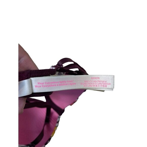 PINK by Victoria’s Secret Wear Everywhere Lightly Lined Bra 32C Logo Spellout - Picture 4 of 5